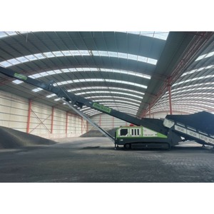 Concasseur mobile sur chenilles Mesda B210F 100t/h avec alimentateur et convoyeur à bande, concasseur mobile d'agrégats et de gravier - Product Image 3