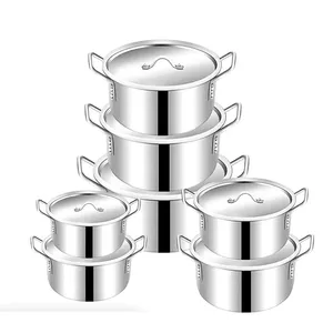Kochgeschirr-Set aus Aluminium druckguss 7-teiliges Kochtopf-Set Antihaft-Kochgeschirr aus Aluminium