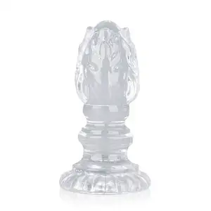 Brinquedo adulto para estimulação intensa de próstata, vibrador transparente para massagem vaginal, ponto G, plug anal, brinquedo sexual em forma de pênis alienígena, novidade