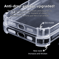 En vrac épais Anti jaune choc pare-chocs Tpu Transparent clair coque de couverture arrière accessoires mobiles étui de téléphone portable pour iPhone Samsung