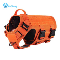 Harnais de gilet tactique pour chien, réglable, robuste, sans tirer, avec poignée, vente en gros