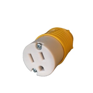 PowerLink RM-515R 15 Amp, 125 <span class=keywords><strong>Volt</strong></span>, <span class=keywords><strong>Presa</strong></span> con Cavo, con Messa a Terra, Giallo - Product Image 1