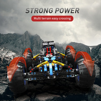 HK Inno - Juego de Construcción de Coche Todoterreno Bigfoot con Control Remoto Programable, Bloques de Construcción, Juguete Eléctrico Inalámbrico para Niños