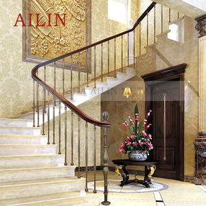 Venta directa de fábrica barandillas de escalera de aleación de aluminio de moda simple estilo personalizado barandilla valla romántica balustade - Product Image 1