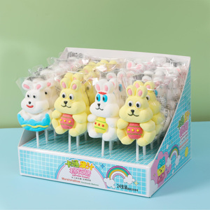 Prix d'usine – Sucettes en <span class=keywords><strong>guimauve</strong></span> en forme de lapin, canard et ours, aux saveurs fruitées, pour enfants, en boîte - Product Image 3