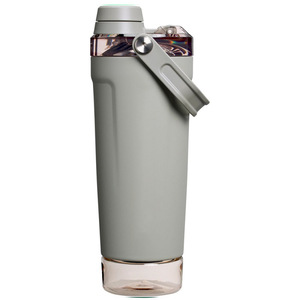 <span class=keywords><strong>Shaker</strong></span> de Proteínas Metálico de Alta Calidad con <span class=keywords><strong>Compartimento</strong></span> de Almacenamiento Extraíble, Libre de BPA, Vaso Mezclador para Fitness - Product Image 5