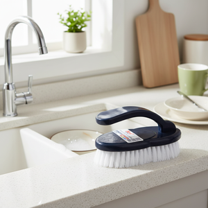 Eco-Friendly Wooden Cleaning Scrubber Multifunction Kitchen & Bathroom <b>Brush</b> with Plastic Material - Product Image 3