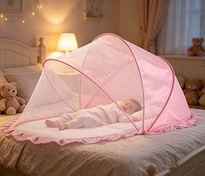 아기 침대 모기장 어린이 아기 침대 모기장 커버 아기 신생아 바닥없는 접이식 유르트 범용 - Product Image 3