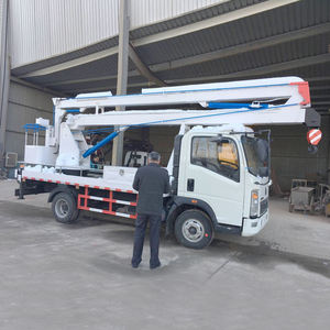 Plateforme de travail aérien télescopique montée sur camion Sinotruk HOWO de 35 mètres en Sierra Leone - Product Image 3