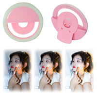 Lampe LED personnalisée pour selfie, support portable à clipser sur trépied avec support de caméra rechargeable, anneau lumineux pour téléphone portable