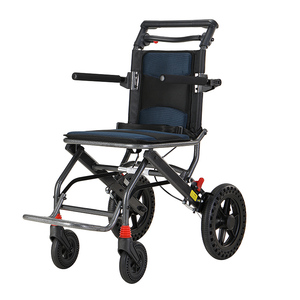 Impresión de transferencia de carbono, marco de aleación de aluminio, neumáticos, silla de rueda de goma sólida para ancianos y discapacitados - Product Image 6