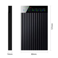 Box esterno per disco rigido SATA da 2,5'' con USB C 3.2 Gen 2, custodia per SSD/HDD e funzione di monitoraggio della salute del disco.