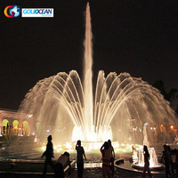 Fontaine d'eau décorative pour piscine avec programmation, idéale pour jardin, parc, centre commercial, hôtel, piscine