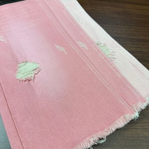 Rollo de Tela Vaquera de Algodón 100% Supersuave, Sanforizada, Extra Ancha, Elástica, de Sarga, Color Rosa Lizhi F1010, para Chaquetas de Niños y Niñas - Product Image 4