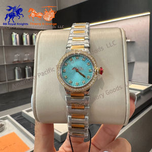 Reloj de Cuarzo de Acero Inoxidable con Doble Calendario de Diseño Original BVGRI para Mujer, Reloj de Lujo Resistente al Agua en Oro Rosa con Correa - Product Image 3