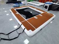 Plateforme flottante gonflable pour yacht, quai aquatique pour océan et mer