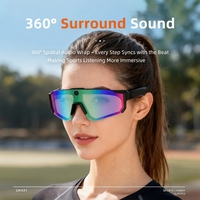 Lunettes intelligentes anti-lumière bleue V06, assistant IA 5.3, traduction en temps réel, batterie 260 mAh, caméra 32 MP, vidéo 1080P, IP54