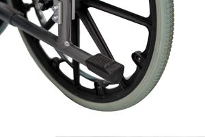 Silla de ruedas de aleación de aluminio Manual de hospital plegable de estilo europeo estándar silla de ruedas ajustable compacta portátil - Product Image 5