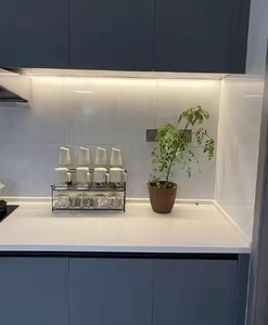 Meubles de cuisine de style moderne de luxe, bois massif, laque blanche, mélamine, acrylique, armoires de cuisine - Product Image 4