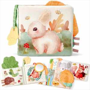 Juguetes Sensoriales de Tela Suave para Bebés de 0 a 6 Meses, Libros de Tela Educativos Tempranos - Product Image 1