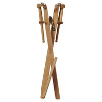 Chaise pliante personnalisée avec repose-pieds, confortable et réglable, en bois de hêtre, accessoire de maquillage en toile rose, pour artiste