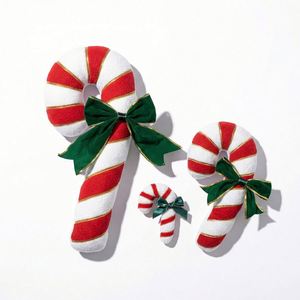 Wholesale Christmas Candy <strong>Cane</strong> <strong>Plush</strong> Toys Colorful Stripes Christmas Pillows Stuffed Animals Toys for Children's Gifts - Product Image 1