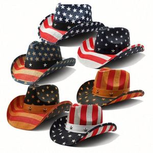 Sombrero de Paja Clásico de Moda para Mujer, Sombrero Vaquero Occidental de Dallas, Sombrero Jazz, Sombrero de Paja Vaquero Naranja Stetson para Hombre - Product Image 1