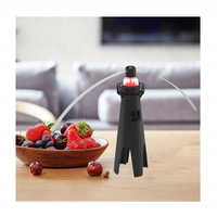 SAIJZEK Nouvelle Arrivée Multi-fonction Doux Pliable Lames Fly Fan Cuisine Restaurant Automatiquement Shoo Drive Away Fly Fan,