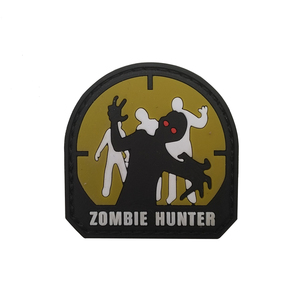 ZOMBIE <span class=keywords><strong>HUNTER</strong></span> 3D caoutchouc PVC crâne tactique 2.5 pouces sac chapeau veste pardessus ZOMBIE drôle Patch pour sac chapeau veste étiquettes en tissu - Product Image 4