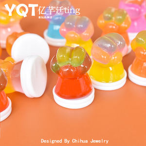 Venta al por mayor: Encanto de resina 3D con diseño de pata de gato, luminoso y degradado, para decoración de jardín DIY y juguetes infantiles - Product Image 3