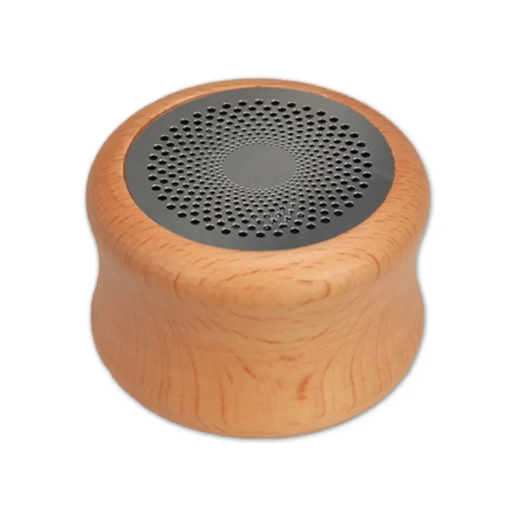 Promotional Gift Wooden Mini Bluetooth Speaker with HD Sound for Home Office Cute Wood Speaker