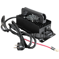 Chargeur portable étanche 12-72V en alliage d'aluminium pour voitures électriques, vélos électriques, batteries Li-Ion/plomb-acide, compatible UE