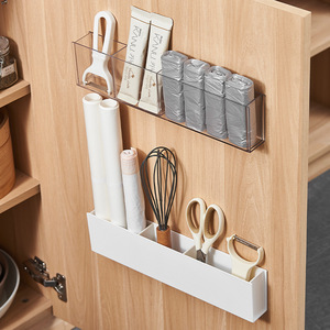 Wholesale Wall-mounted <b>Plastic</b> Grid Storage <b>Box</b> Desktop Stationery Office Organizer Bathroom Punch-free Makeup Brush Rack - Product Image 3
