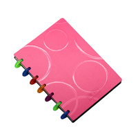 Carnets de notes personnalisés de format A4/B6 Premium Cute Design Fancy Diary Bubble Pattern Disc Bound Custom Logo Journals and Planners
