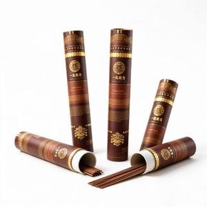 Paper Tube Incense Stick Packaging with Gold Foil Hot Stamping <b>Recyclable</b> Craft Gift <b>Box</b> - Product Image 2