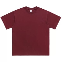 Camiseta de Estilo Pro Club de 300 g/m², 100 % Algodón, Venta al por Mayor, Cuello Ajustado, Personalizable con Logotipo, para Hombre, Talla Grande