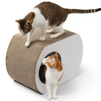 Plateau à gratter pour chat, grattoir à ongles, tapis à gratter, canapé pour animaux de compagnie, lits, jouet en carton ondulé pour chats avec herbe à chat