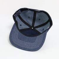Fabricante profesional personalizado nuevo producto 2025 últimos modelos de alta calidad 5 paneles personalizados Vintage Denim Snapback Hat