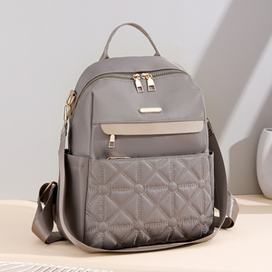 Zaino da <span class=keywords><strong>donna</strong></span> antifurto da <span class=keywords><strong>donna</strong></span> zaino in Nylon solido ricamato in stile minimalista da <span class=keywords><strong>donna</strong></span> - Product Image 1