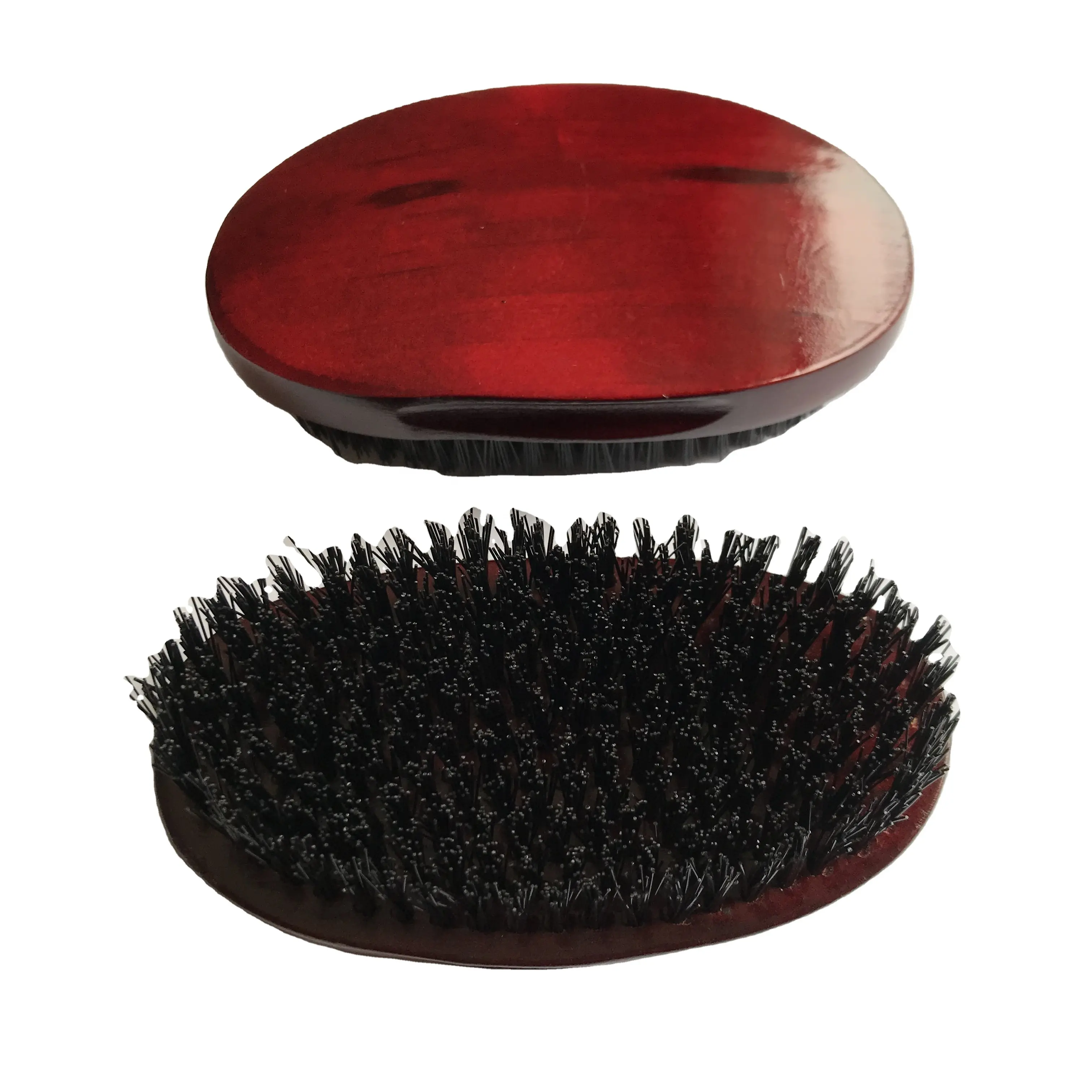 Magic Wooden Wave Curved Palm Hard Premium Bristle Hair Brush