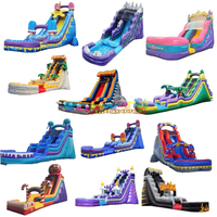 Vente flash : Toboggan aquatique gonflable personnalisé, château gonflable pour enfants, toboggans aquatiques pour parcs d'attractions intérieurs/extérieurs