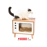 Offre Spéciale : 100 000 Pièces Annuelles – Meubles pour Animaux de Compagnie : Petite Armoire Luxueuse en Panneaux de Particules Virginia avec Coussin pour Chat