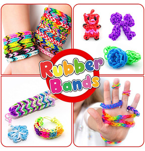 Wholesale Bulk 600 PCS Colorful Loom Bands Bracelet Making Kit Craft DIY Rubber Band Woven Bracelet Weaving Jewelry Making <b>Toys</b> - Product Image 5