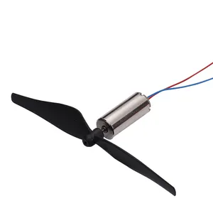 Diameter8.5mm yüksek hızlı çekirdeksiz dc motor DIY için fan İha ve uzaktan kumandalı araç pervane ile