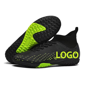 Chaussures <span class=keywords><strong>de</strong></span> football personnalisées tendance <span class=keywords><strong>en</strong></span> promotion, souples, tissées, antidérapantes, à crampons longs AG/TF, montantes - Product Image 5