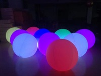 Ballons sphériques gonflables géants de 1 m, personnalisables en taille et couleur, avec LED multicolores pour la décoration de fêtes