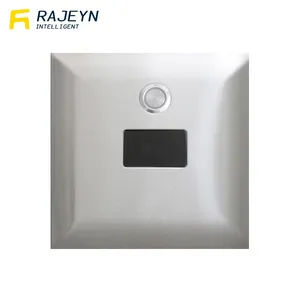 Sensor de inodoro infrarrojo automático con botón eléctrico, WC de encendido/apagado