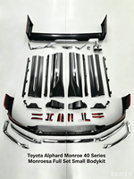 Nouveau kit carrosserie style Modellista avec poutre de renforcement de pare-chocs et découpes pour échappement, pour Alphard Vellfire (retrofit/amélioration)