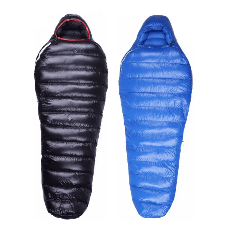 Customized Extreme Cold Weather Mummy Emergency Sleeping Bag with Compression Bag Premium Quality 20D Nylon RDS Goose Down OEM