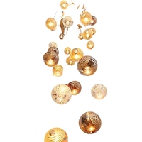 Luminaires suspendus modernes en verre cristal pour salon, villa, loft, escalier, lustre